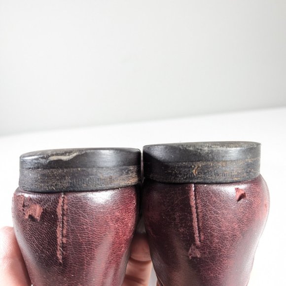 SANTONI Italian leather tassel loafers mens size 8 - 8.5, driving slip-on shoes - Picture 11 of 13